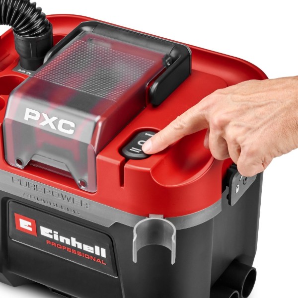 Фото - Пилосос для сухого прибирання з контейнером і мішком Einhell Professional TP-VC 18/10 Li BL 18В (2347155)